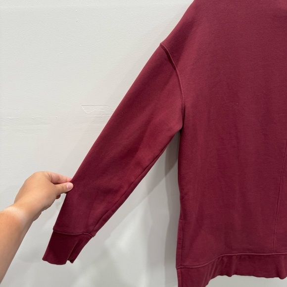 Athleta 24/7 Funnel Neck Sweatshirt Small Maple Red - Picture 7 of 8